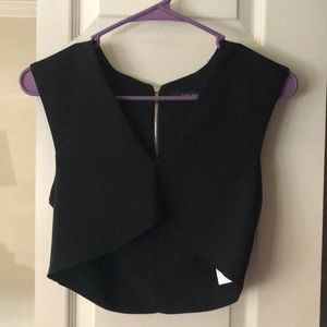 Zara Black Crop Top